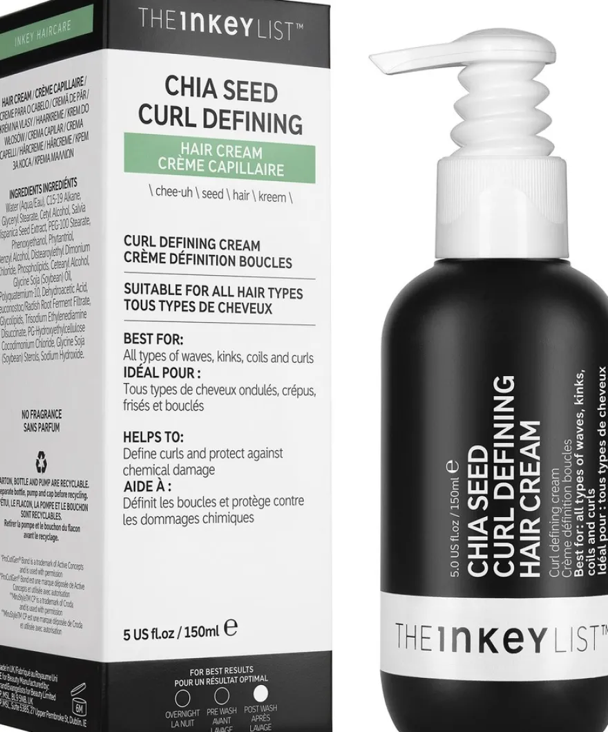 The Inkey List Chia Seed Curl Defining Hair Cream kihartava hiusvoide 150ml