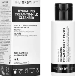 The Inkey List Hydrating Cream to Milk puhdistusemulsio 50ml