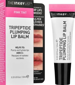 The Inkey List Tripeptide Plumping Lip Balm Pink huulirasva 10 ml