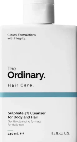 The Ordinary 4% Sulphate Cleanser for Body and Hair suihkugeeli hiuksille ja vartalolle 240 ml