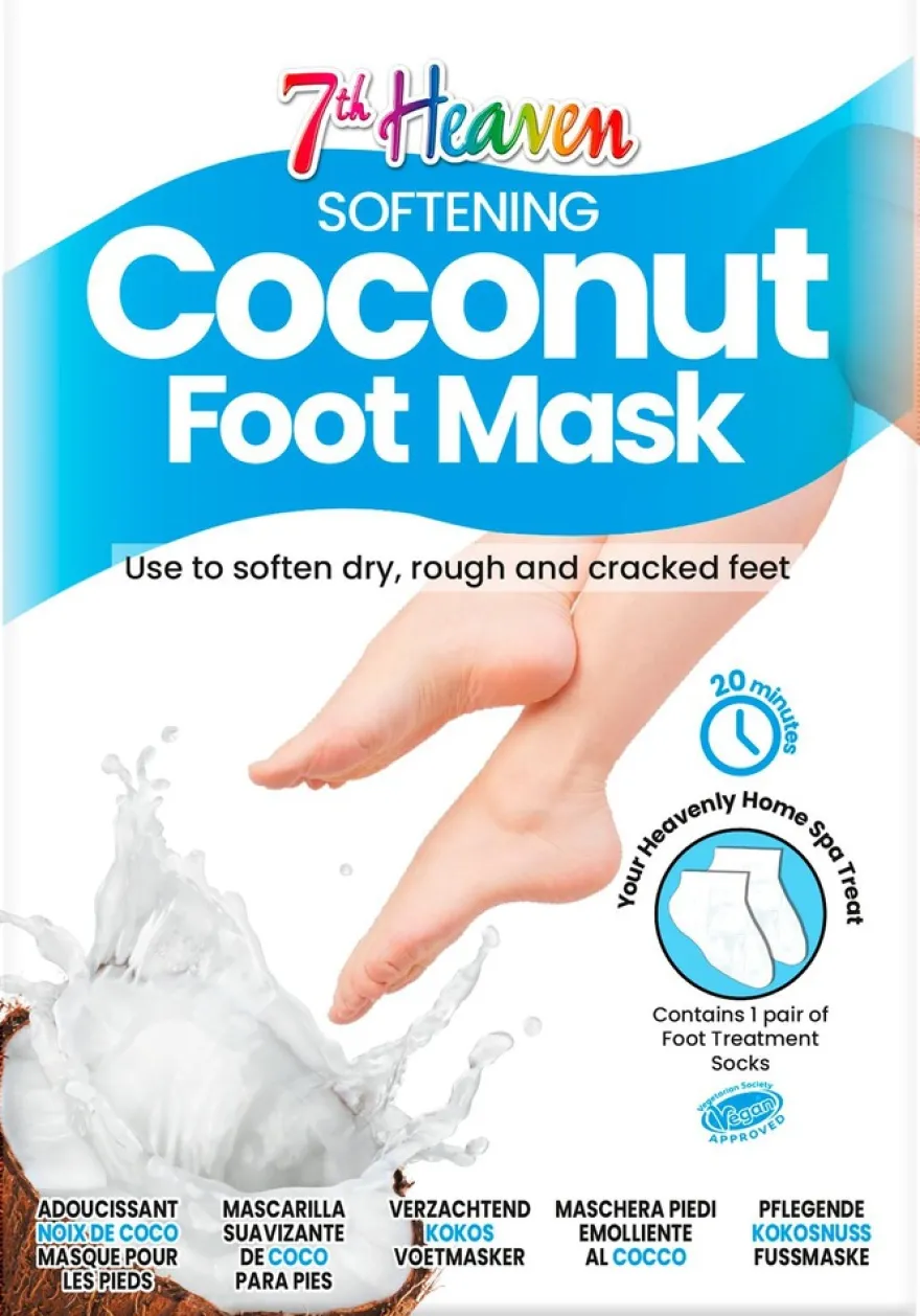 7th Heaven Coconut Foot Mask sukat 1 Pari