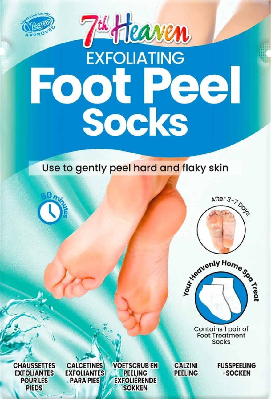 7th Heaven Exfoliating Foot Mask- kuorivat sukat 1 Pari