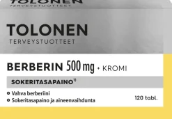 Tolonen Berberin+kromi 120tabl