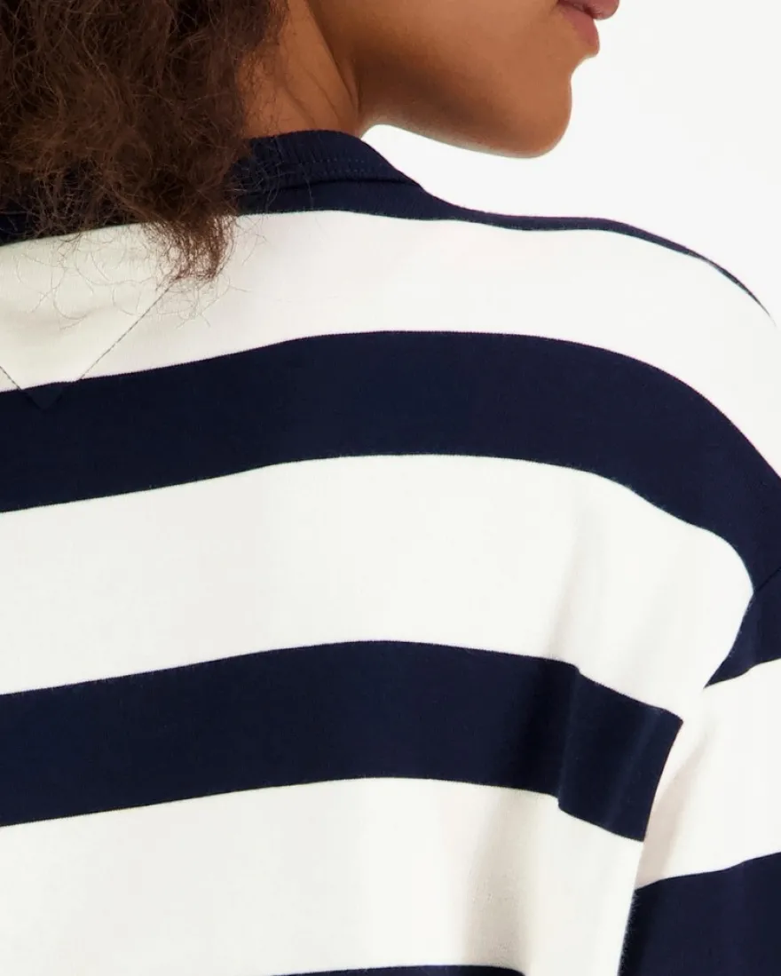 Tommy Jeans collegepusero Rlx Badge Stripe