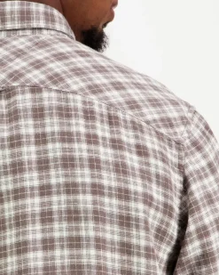 Tommy Jeans miesten kauluspaita linen blend check