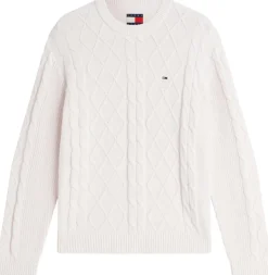 Tommy Jeans neule Tjm reg classic flag cable swtr