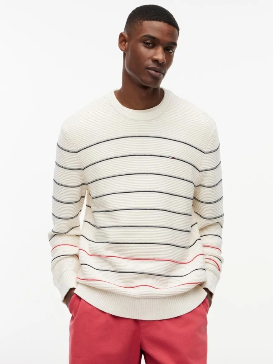Tommy Jeans neule Tjm slim stripe sweater ext