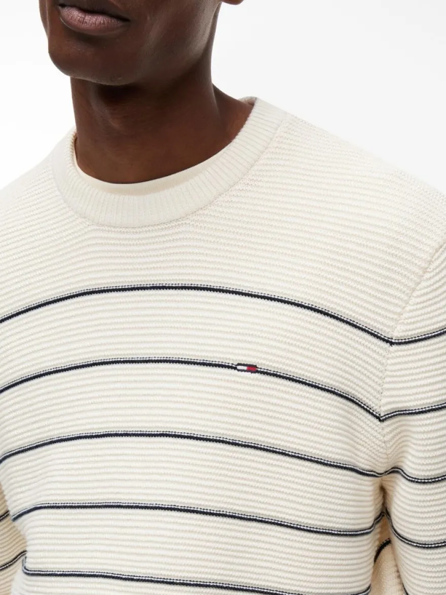 Tommy Jeans neule Tjm slim stripe sweater ext