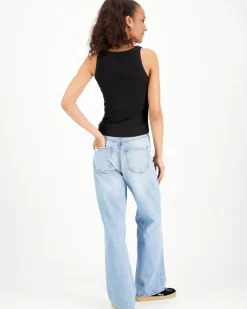 Tommy Jeans Slim Ess Logo Rib tank toppi