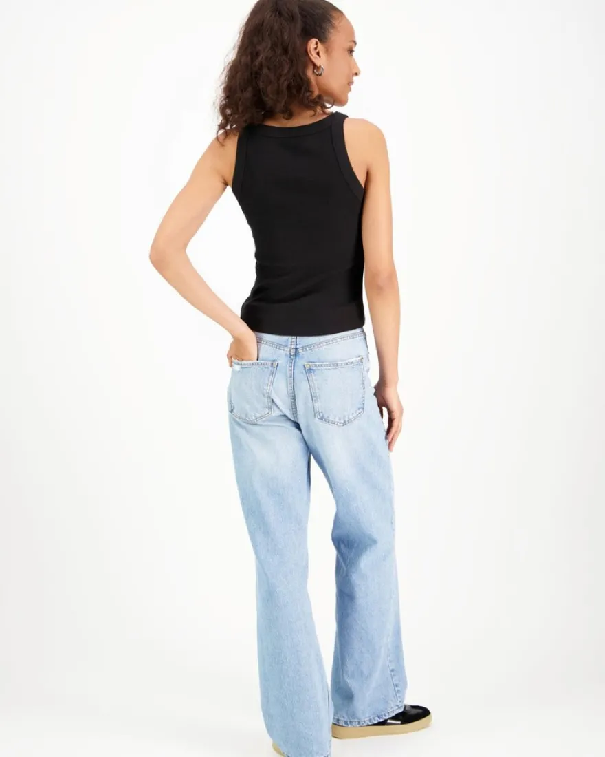 Tommy Jeans Slim Ess Logo Rib tank toppi