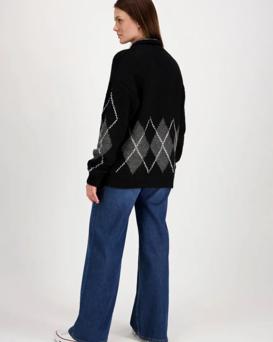 Tommy Jeans Tjw ovs argyle polo neule