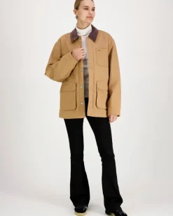 Tommy Jeans Tjw twill cord collar takki