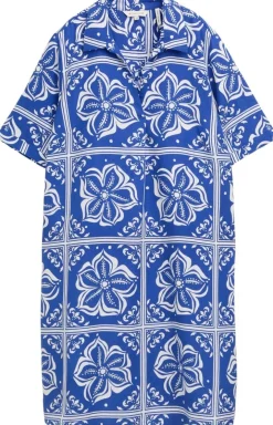 Tom Tailor pellavamekko polo-kauluksella