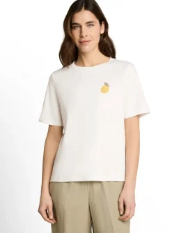 Tom Tailor T-paita crew neck crochet detail