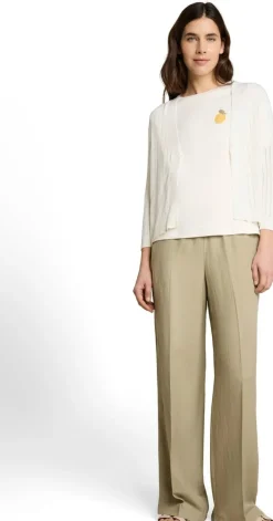 Tom Tailor T-paita crew neck crochet detail