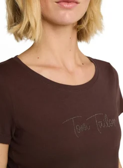 Tom Tailor t-paita logoprintti strassikoriste