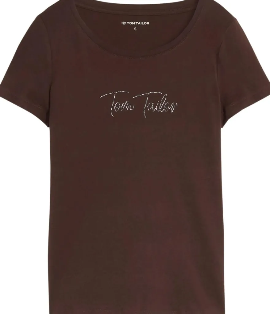 Tom Tailor t-paita logoprintti strassikoriste