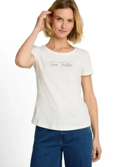 Tom Tailor t-paita Logo Rhinestones