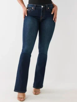 True Religion BECCA MID RISE BOOT CUT FLAP