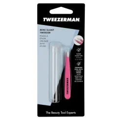 TWEEZERMAN Mini Slant Tweezer Neon Pink 1pcs.