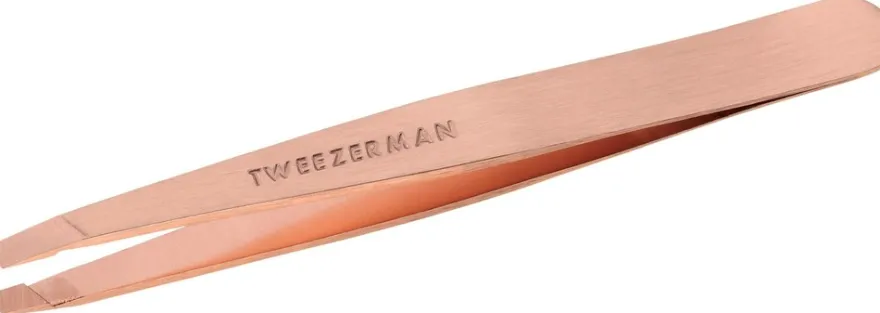TWEEZERMANSlant Tweezer Rose Gold 1pcs.