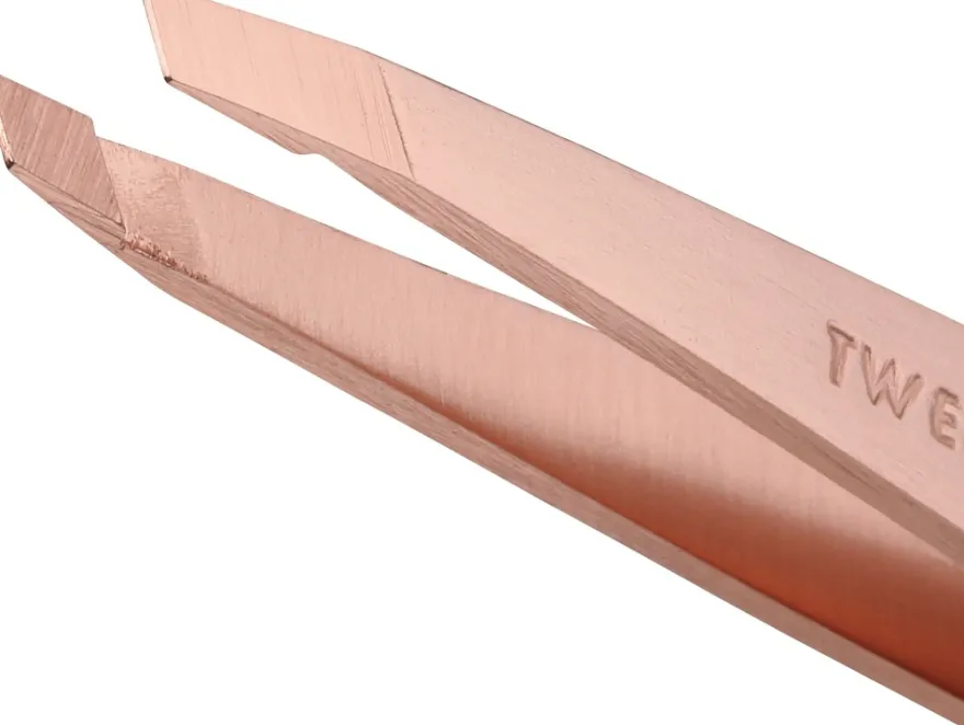 TWEEZERMANSlant Tweezer Rose Gold 1pcs.