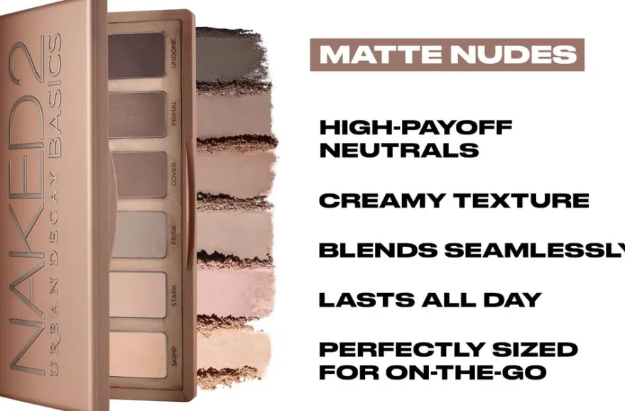 Urban Decay Naked2 Basics mattaluomiväripaletti 6 x 1,3 g