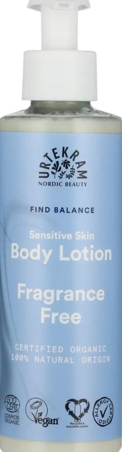 URTEKRAM Body Lotion Fragrance Free for sensative skin 245ml