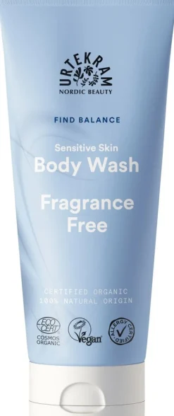 URTEKRAM Body Wash Fragrance Free Sensitive Skin 200ml