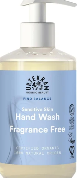 URTEKRAM Hand Wash Fragrance Free 300ml
