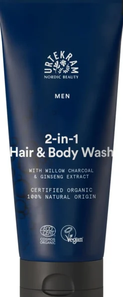 URTEKRAM MEN 2in1 Hair & Body Wash 200ml