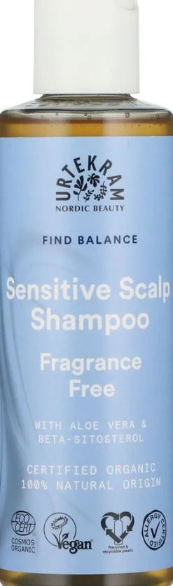 URTEKRAM Shampoo Fragrance free 250ml