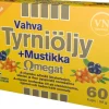 Vahva Tyrniöljy+Mustikka Omegat 60 kaps - ravintolisä Via Naturale