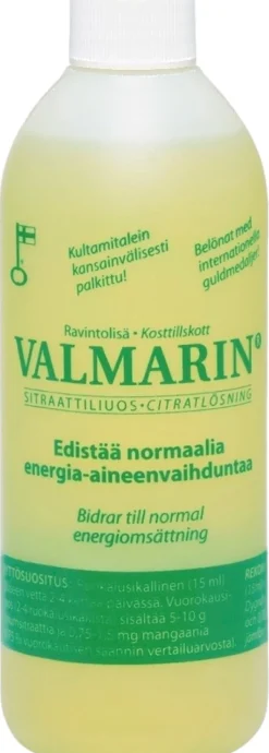 Valmarin sitraattiliuos 250ml