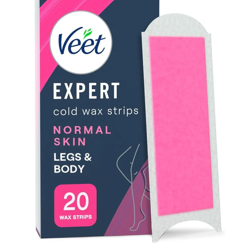 Veet Expert Kylmävahaliuskat Vartalo&jalat normaalin iho 20kpl