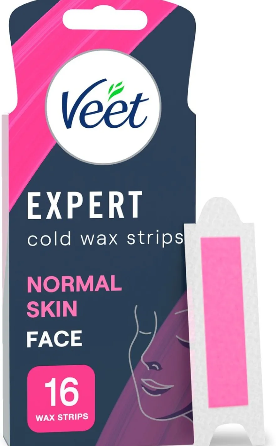 Veet Expert Kylmävahaliuskat Kasvot 16kpl