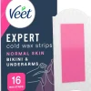 Veet Expert Kylmävahaliuskat Bikini&kainalo 16kpl