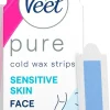 Veet Pure kylmävahaliuskat kasvot 20kpl