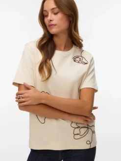 Vero Moda puuvillainen t-paita VMIRENE