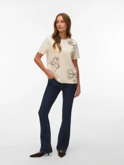 Vero Moda puuvillainen t-paita VMIRENE