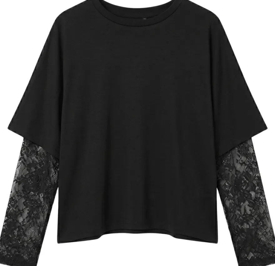 Vero Moda trikoopusero pitsiyksityiskohdin Cube