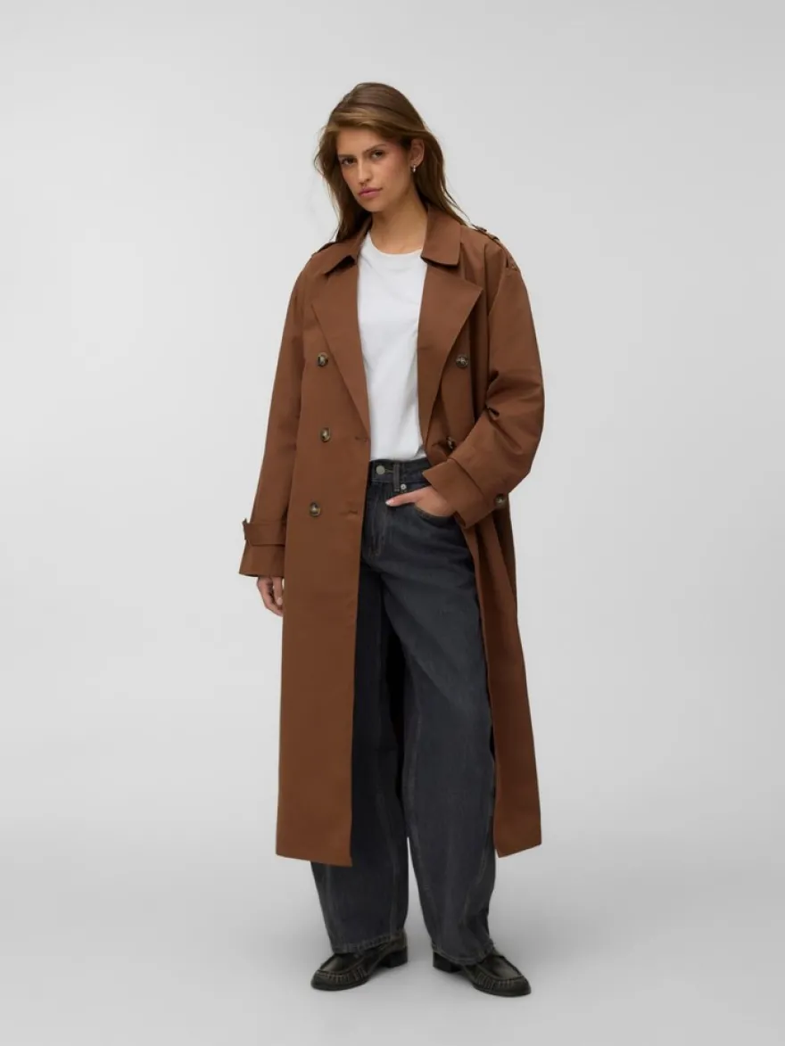 Vero moda Vmchloe pitkä trenssitakki