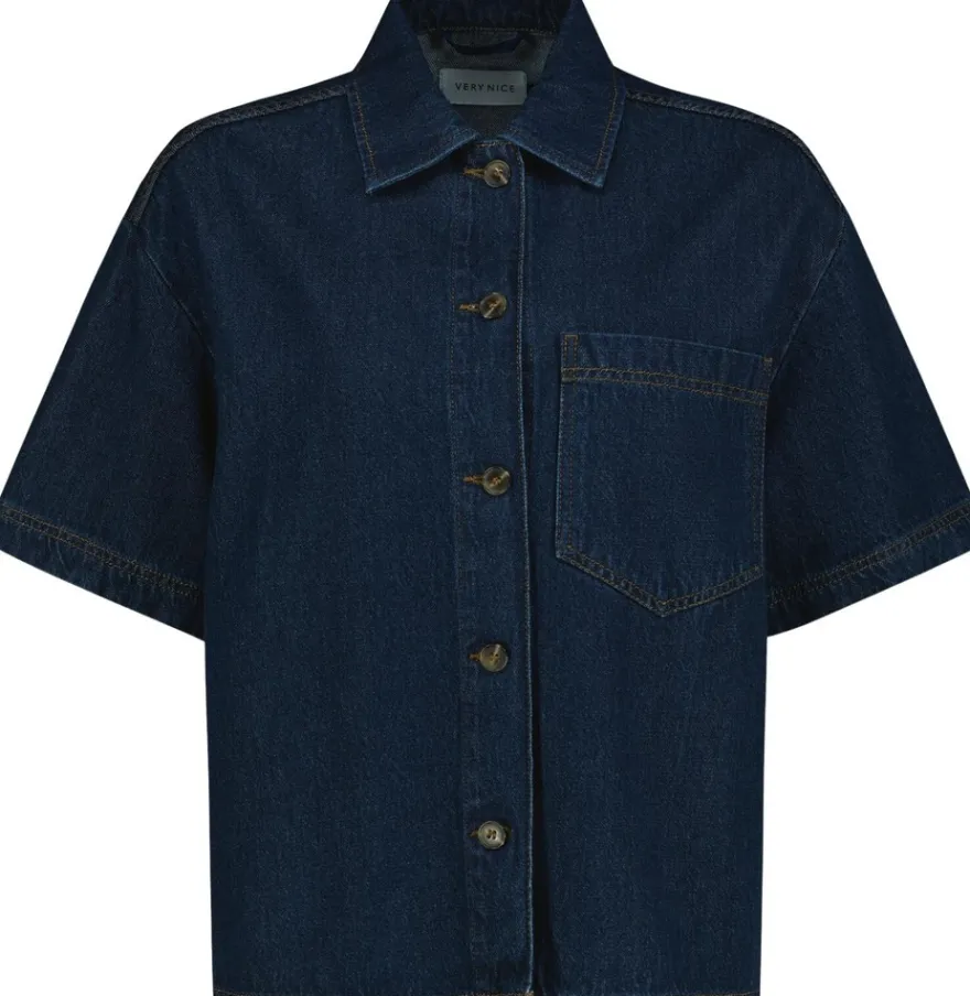 Very Nice EMMY 2437 tummansininen Relaxed fit -farkkupaita