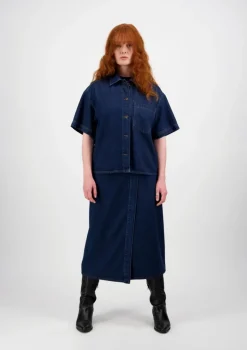 Very Nice EMMY 2437 tummansininen Relaxed fit -farkkupaita
