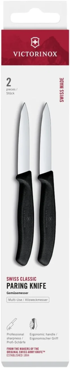 Victorinox kuorimaveitsi 8 cm 2 kpl musta