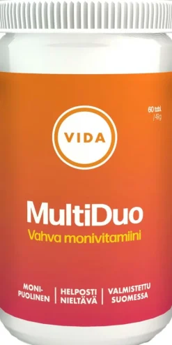 Vida ravintolisävalmiste Multiduo vahva monivitamiini 60 tablettia / 49 g