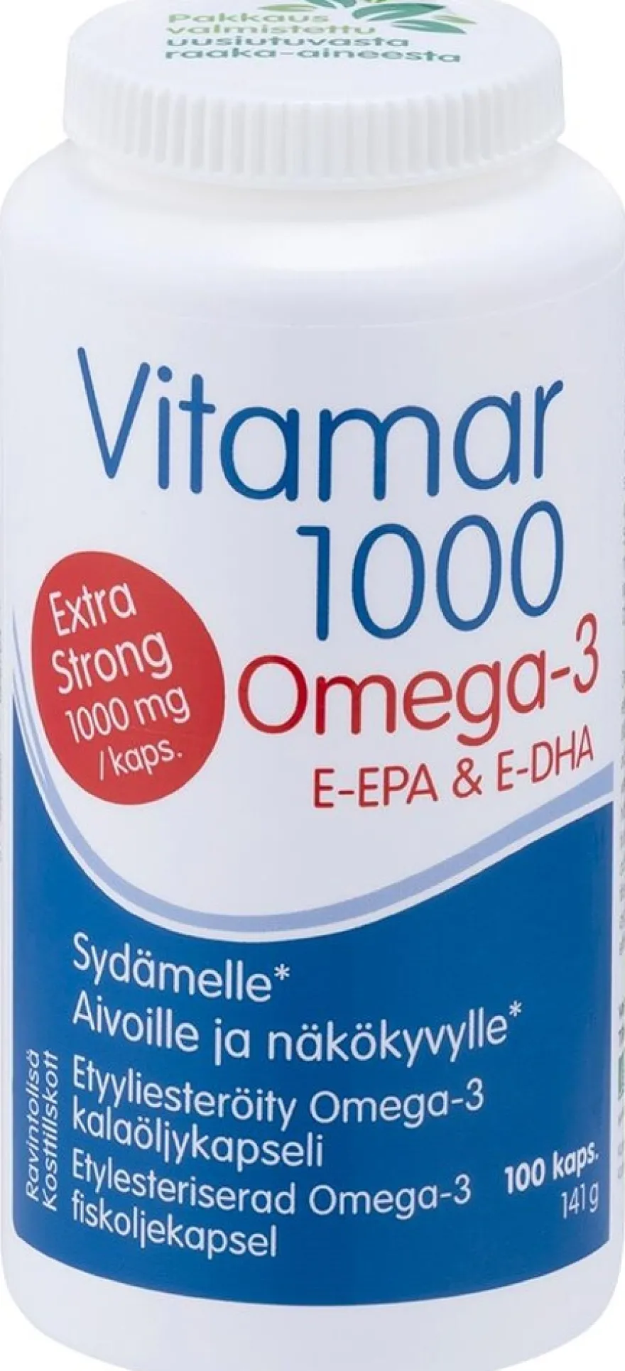 Vitamar 1000 etyyliesteröity Omega-3-kapseli 100 kaps