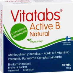 Vitatabs Active B Natural B-vitamiinitabletti 60 tabl