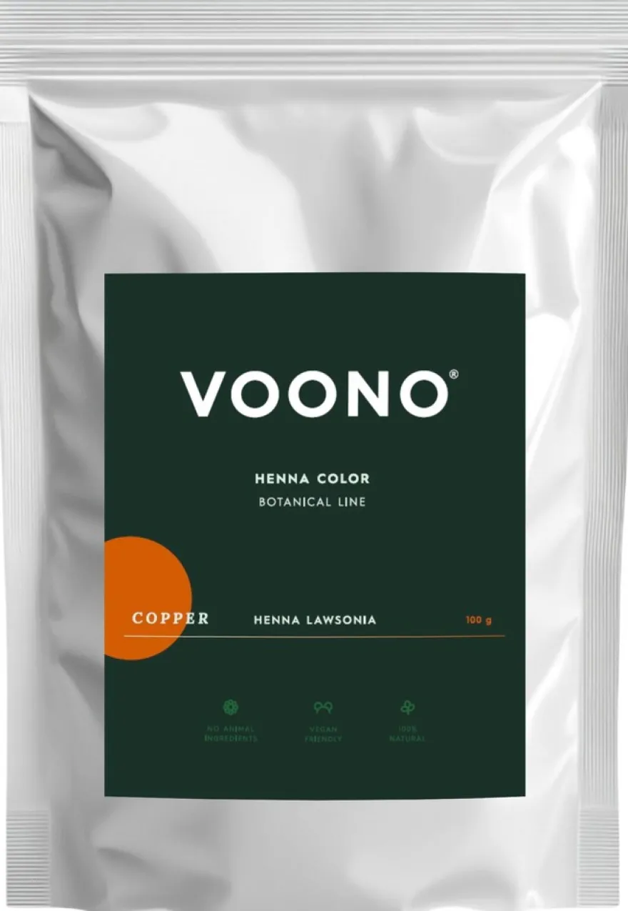 VOONO Henna-kasvihiusväri, kupari 100g
