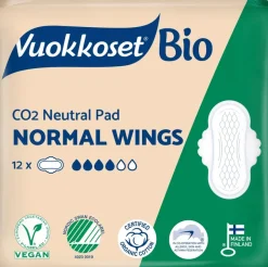 Vuokkoset Bio Normal Wings ohutside 12 kpl